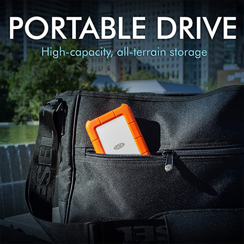 LaCie Rugged Mini, 2TB, 2.5', Portable External Hard Drive